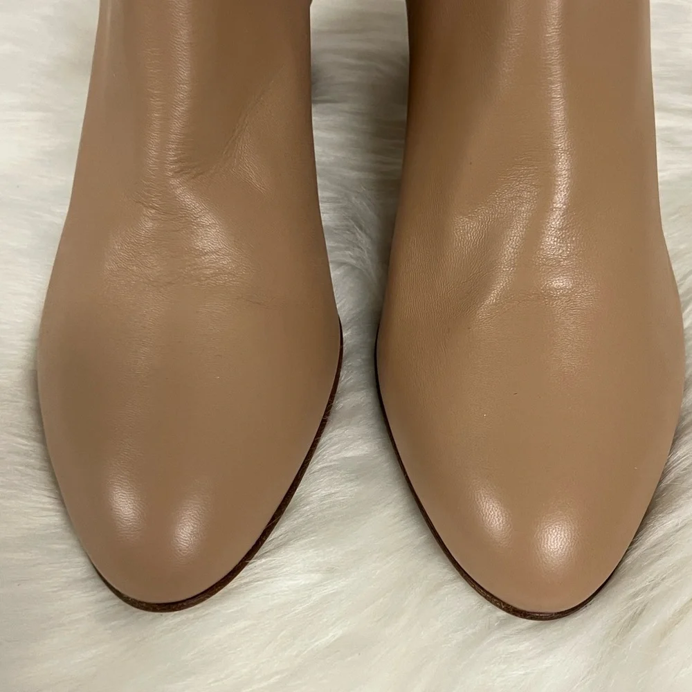 Kahmune London Mika Bootie In Khaki Size 40 NWOB